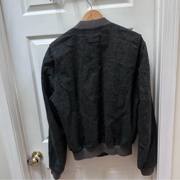 Dolce & Gabbana gray brown wool bomber jacket 54 - Picture 6 of 11